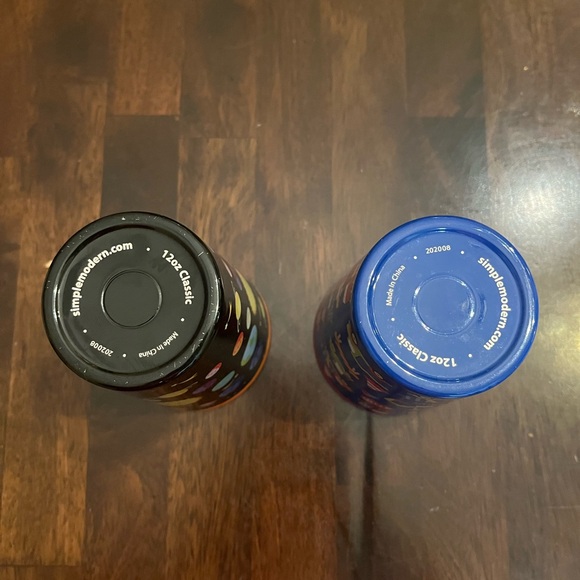 Set of (2) Simple Modern Space and Trucks tumbler cups with screw on lid. - Picture 3 of 6